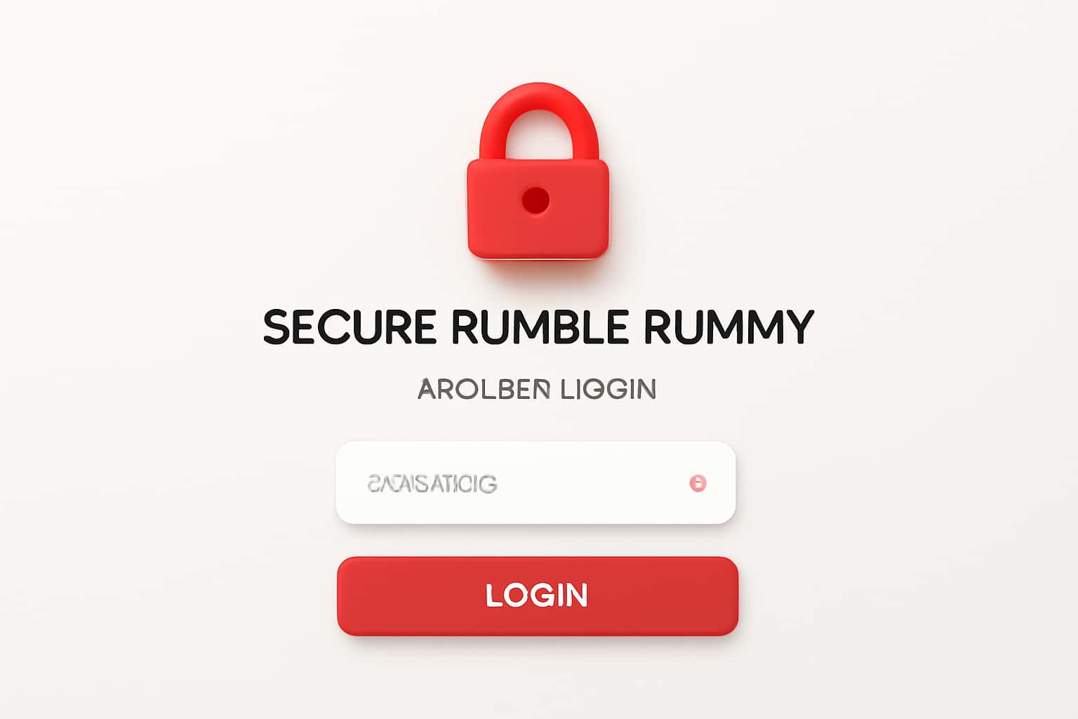 Secure Rumble Rummy Member Login Interface