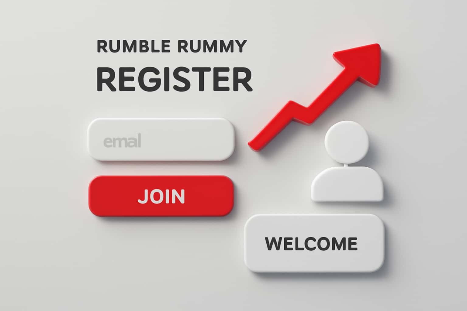 Rumble Rummy Register - New Account Interface