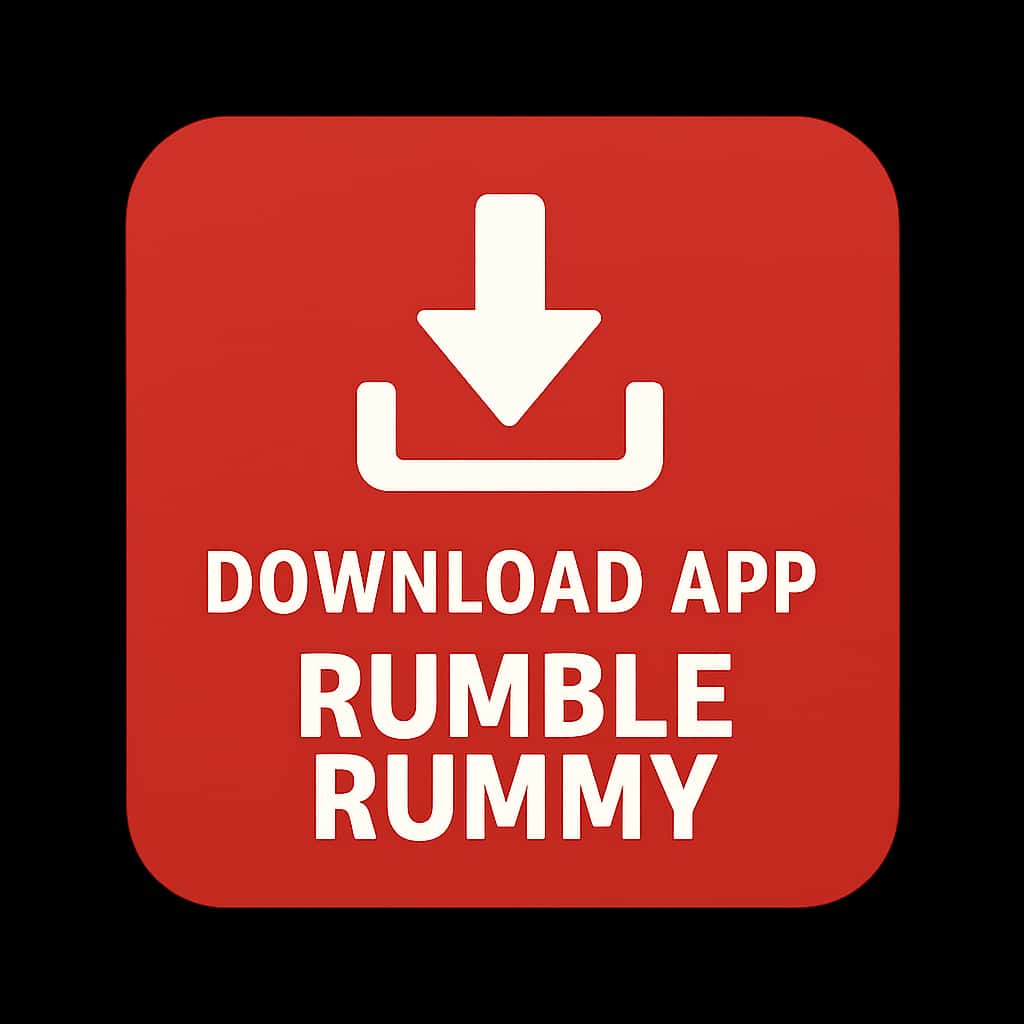 Icon representing the Rumble Rummy App download process.
