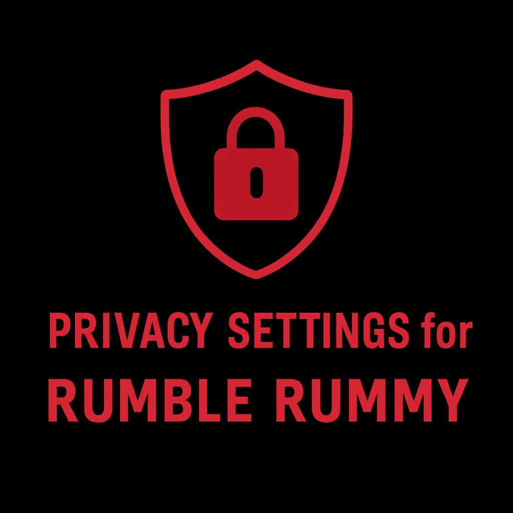 Icon depicting Privacy Settings for Rumble Rummy.