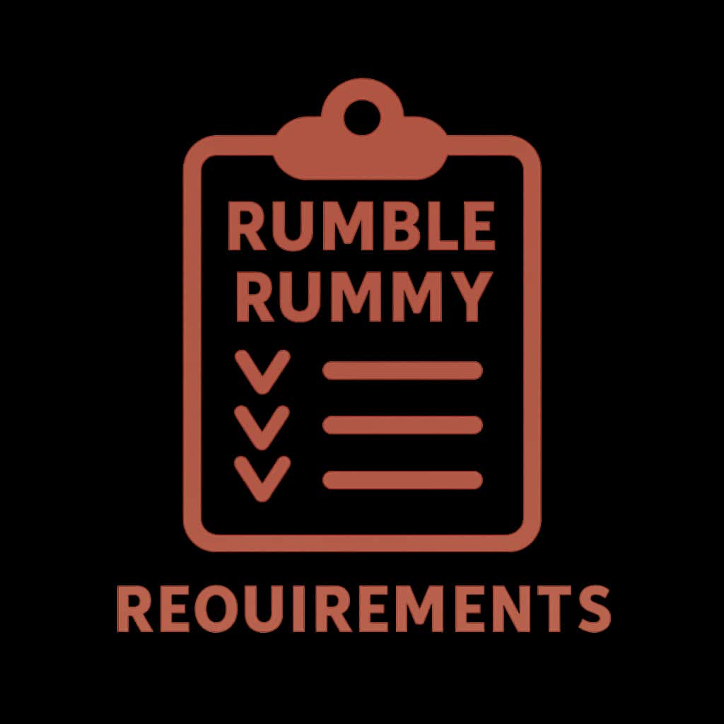 Badge representing Rumble Rummy Requirements as a guide.