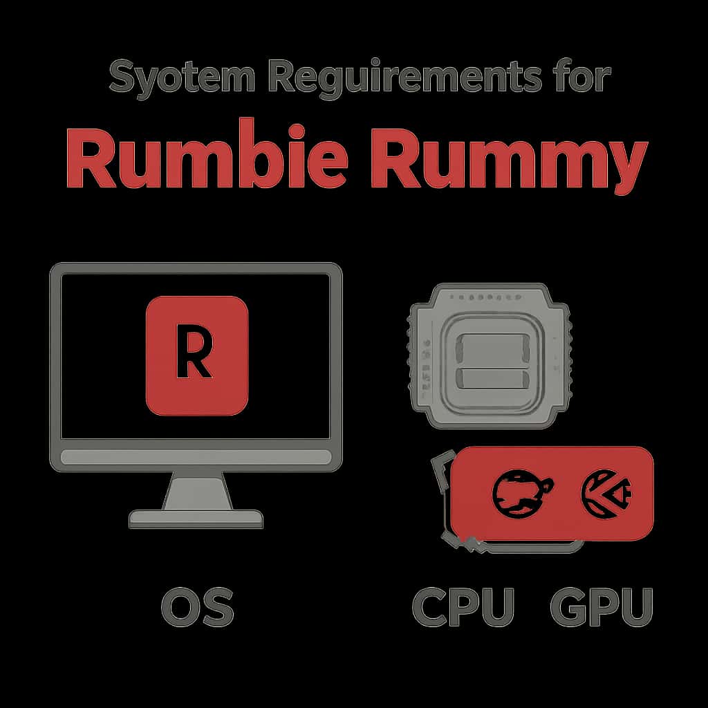 An educational diagram of Rumble Rummy system requirements.