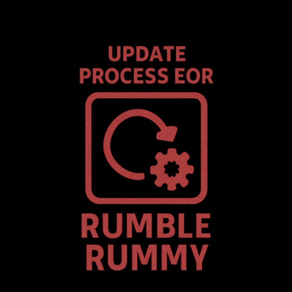An icon representing the update process for Rumble Rummy.