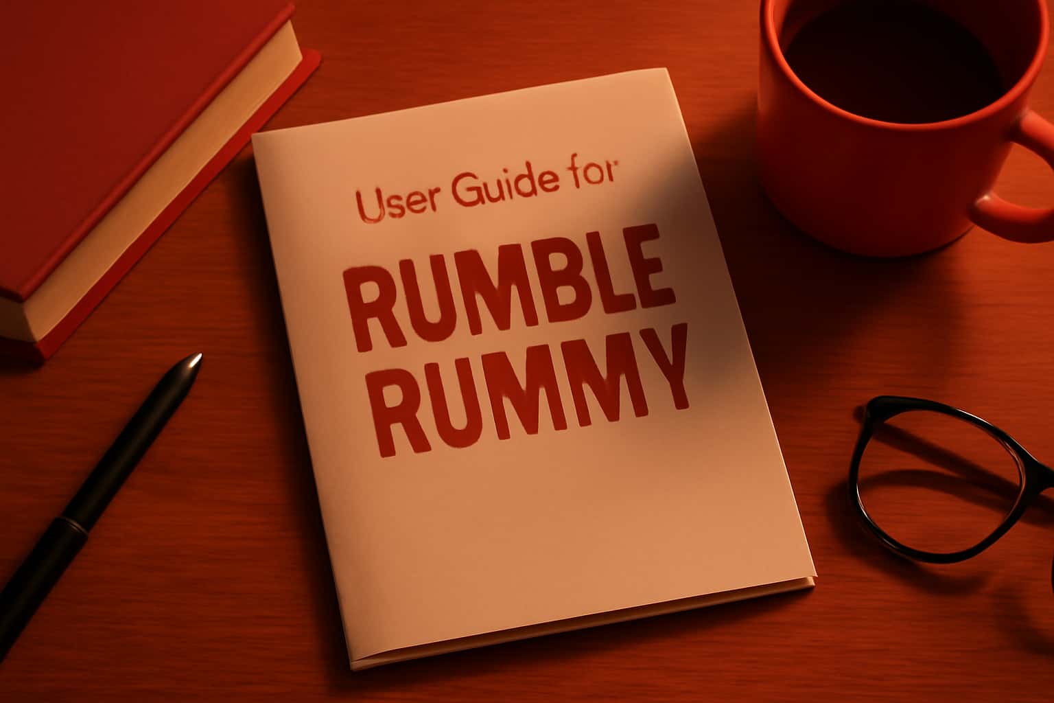 Informational scene related to the User Guide for Rumble Rummy.